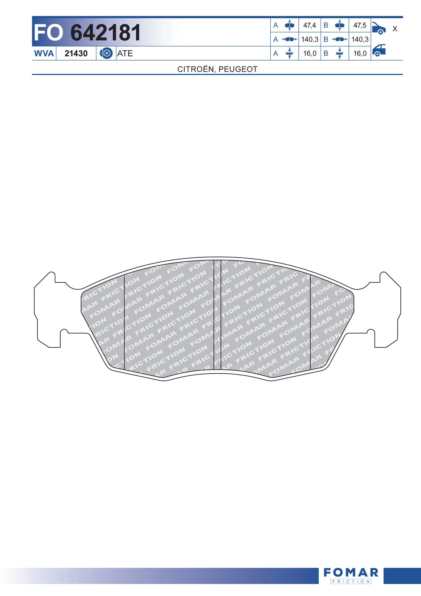 Brake Pad Set, disc brake